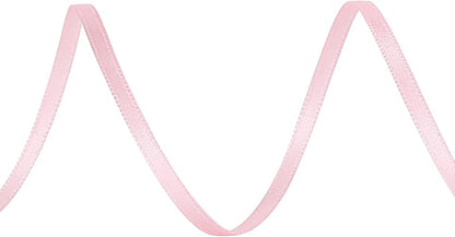 LIUYAXI Light Pink Double Faced Satin Ribbon, 1/8" X Continuous 100 Yards, Thin Ribbons Perfect for Gift Wrapping Wedding Invitation Card Hair Bows Tag Floral Arrangement DIY Craft