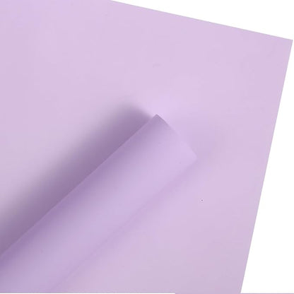 WRAPAHOLIC 20 Sheets Flower Wrapping Paper - 22.4 x 22.4 inch Pure Light Purple Water-Resistant Floral Bouquet Wrapping Paper, Florist Supplies Packaging for Wedding Birthday Gift DIY