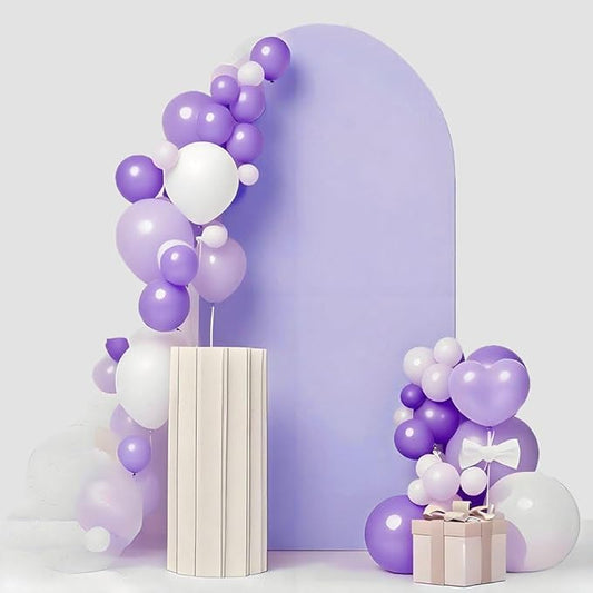 6.6 FT Double-Sided Lavender Spandex Arch Backdrop, Wedding Arch Cover for Bridal Shower Birthday Party Decor