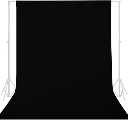 GFCC Black Backdrop - 10FTX12FT Black Photo Backdrop for Photoshoot Background for Photography Screen Video Recording Picture Background