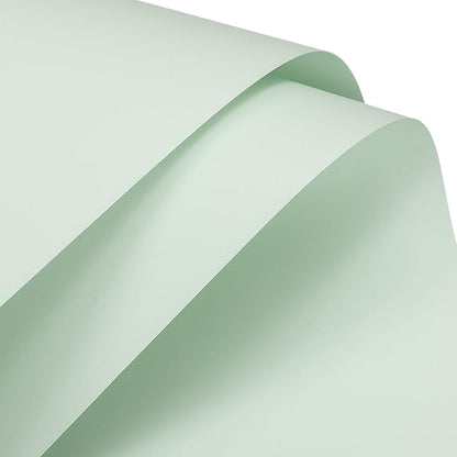 MECCANIXITY Pearlescent Film Flower Wrapping Paper 22.8x22.8 Inch Waterproof for DIY Crafts, Gift/Gift Box Packaging Smoky Green Pack of 20
