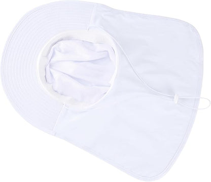 Home Prefer UPF 50+ Sun Hats for Men Women Wide Brim Fishing Hat with Neck Flap UV Protection Sunblock Safari Bucket Hat