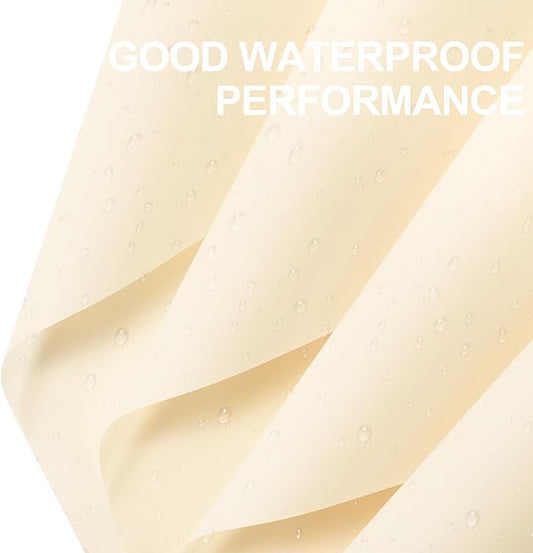 WRAPAHOLIC 20 Sheets Flower Wrapping Paper - 22.4 x 22.4 inch Pure Cream Yellow Color Water-Resistant Floral Bouquet Wrapping Paper, Florist Supplies Packaging for Fall Wedding Birthday Gift DIY
