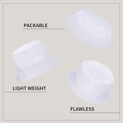 Rosoz 1 & 2 Pack Bucket Hat for Women Men Summer Travel Beach Sun Hat Outdoor Cap Unisex Bucket Hats