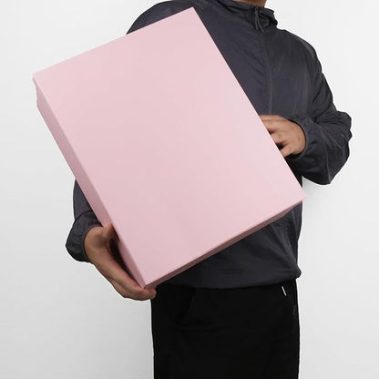 YINUOYOUJIA 3 Pack Large Pink Gift Box 16.5x13x5.5 inches,Pink Boxes with lids for Presents,Birthday,Valentine's Day,Mother's Day,Christmas,Anniversary.