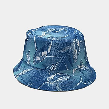 Quanhaigou Bucket Hat for Men Women,Packable Reversible Printed Sun Hats,Fisherman Outdoor Summer Travel Hiking Beach Caps
