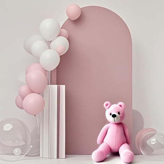 Dusty Rose Wedding Arch Cover 6FT, Dusty Rose Spandex Arch Backdrop Cover, Chiara Backdrop Cover for Festivals Birthday Party Banquet Ceremony Decor