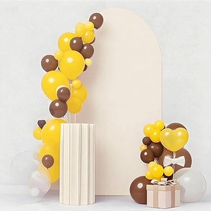 Beige 6FT Wedding Arch Cover, Beige Spandex Arch Backdrop Cover, Chiara Backdrop Cover for Festivals Birthday Party Banquet Ceremony Decoration
