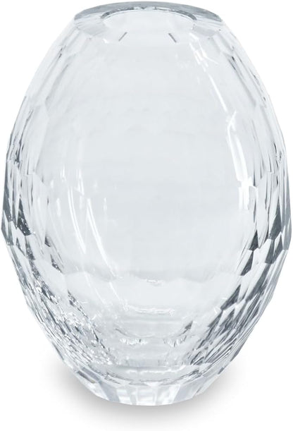 Beatriz Ball Glass Faceted Teardrop Bud Vase (Clear)