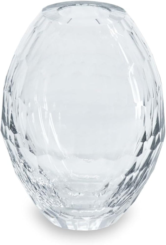 Beatriz Ball Glass Faceted Teardrop Bud Vase (Clear)