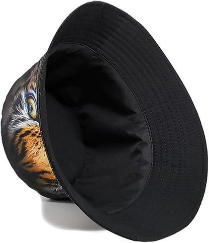 Malaxlx Bucket Hat Beach Sun Hat Fishing Hat for Women Men, Outdoor Travel Reversible Double Side Wear Fisherman Hat