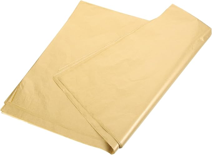 Gogogmee 20 Sheets Rose Gold Metallic Tissue Wrapping Paper Bulk for Packaging DIY Crafts Floral Bouquets Party Decorations Soft Reusable for Birthdays and Special Occasions