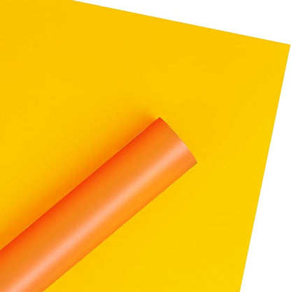WRAPAHOLIC 20 Sheets Flower Wrapping Paper - 22.4 x 22.4 inch Lemon Yellow Color Water-Resistant Floral Bouquet Wrapping Paper, Florist Supplies Packaging for Fall, Halloween, Wedding Birthday Gift DIY