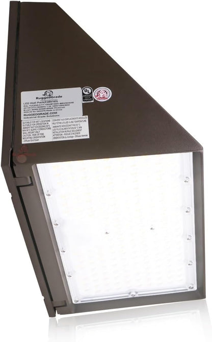 RuggedGrade 120W - Tucana III TunableTech Series - 17,200 Lumens - LED Wall Pack Light with Photocell - Color Selectable 3000K/4000K/5000K - Outdoor LED Light - DLC 5.1 Premium