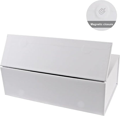 Gift Boxes White with Magnetic Closure Lid 12" X 6" X 4" Gift Boxe for Presents,Luxury for Gift Packaging, Bridesmaid Gifts Box, Magnetic Gift Boxe for Gifts, Cute Boxes,Birthday Gift Box,Christmas Gift Boxes(5PCS)
