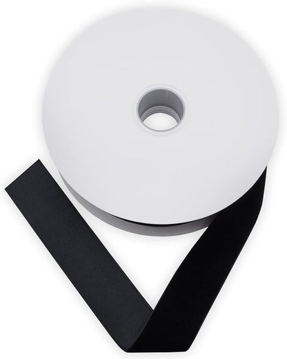 Nylon Velvet Ribbon Single Faced,1 1/2 Inch X 25Yards Spool (Black)