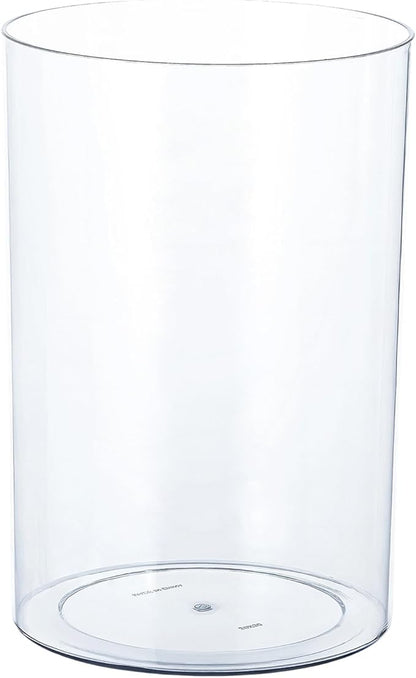Acrylic Vase for Centerpieces, 7.9" x11.8" Clear Wide Mouth Flower Vase Cylinder Vases Round Plastic Vases for Home, Wedding Party, Decor, Flowers