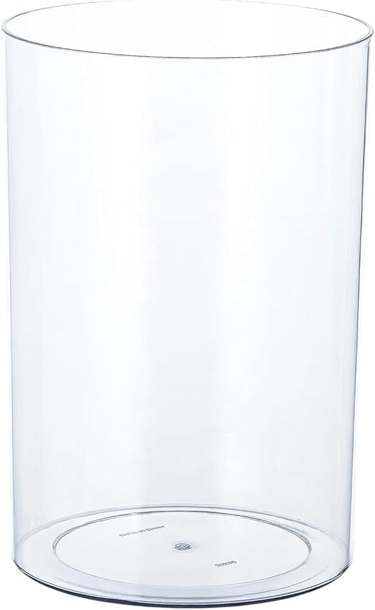 Acrylic Vase for Centerpieces, 7.9" x11.8" Clear Wide Mouth Flower Vase Cylinder Vases Round Plastic Vases for Home, Wedding Party, Decor, Flowers