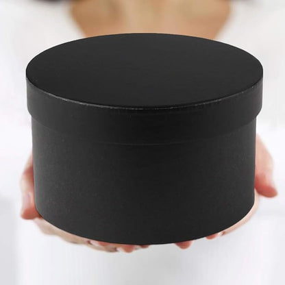 Briful Round Gift Boxes with Lids Set of 4 Black Gift Boxs Assorted Sizes Nesting Gift Boxes for Presents Birthday Bridesmaid Wedding Valentines Christmas Party Favor