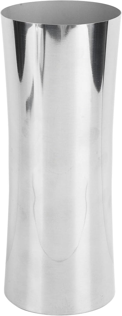 Hapivida Stainless Steel Vase, Metal Vase Centerpiece Decoration Tabletop Flower Silver Vases, Elegant Flower Vase for Office Home Wedding Decoration