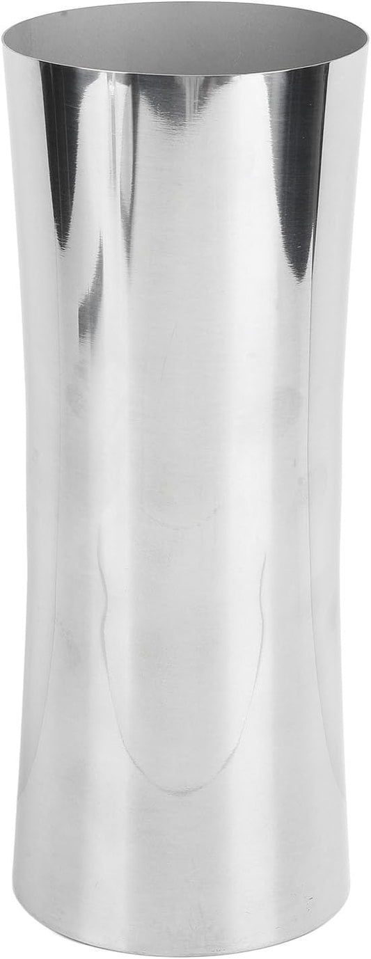 Hapivida Stainless Steel Vase, Metal Vase Centerpiece Decoration Tabletop Flower Silver Vases, Elegant Flower Vase for Office Home Wedding Decoration