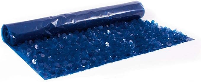 Anderson's Dark Blue Vinyl Floral Sheeting,15 Ft. Parade Float Decoration for Trailers, Parties, Weddings, Proms, Photo Backdrops & Events – Durable Fringe Garland for Indoor/Outdoor Use