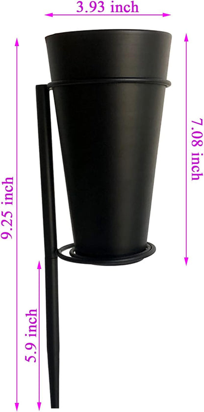 Metal Grave Vase Flower Holder in Base Graveyard Vase Grave Decoration Flower Foam