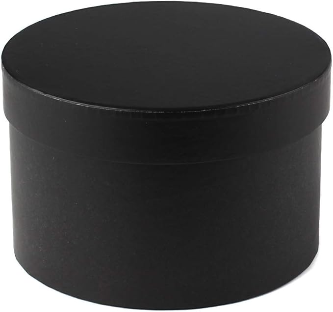 Briful Round Gift Boxes with Lids Set of 4 Black Gift Boxs Assorted Sizes Nesting Gift Boxes for Presents Birthday Bridesmaid Wedding Valentines Christmas Party Favor