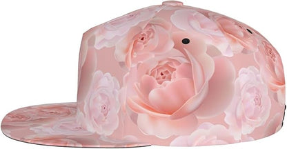 Rose Baseball Cap Adjustable Flower Baseball Caps Womens Hat Rose Flower Baseball Hats for Women Outdoor