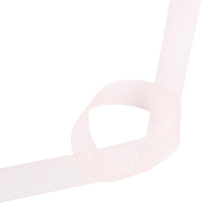 3/8 Inch Pink Shimmer Sheer Organza Ribbon Sheer Chiffon Ribbon 50 Yards-Roll Multiple Colors Available for Gift Wrapping Wedding Events Christmas Décor