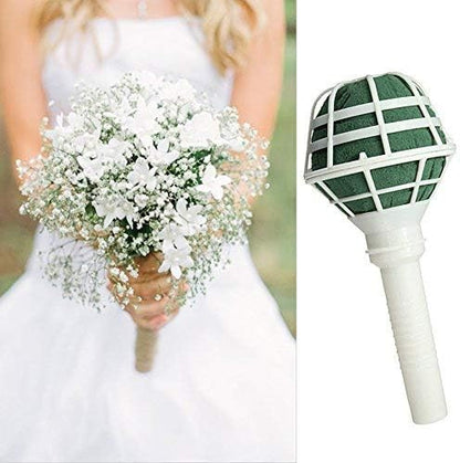 ORANGEHOME 6-Pack Bouquet Holder, DIY Wedding Foam Bouquet Handle Bridal Floral Fresh Artificial Flower Holder Decoration