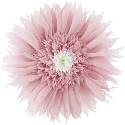 Hand Crafted 3D Flower Round Velvet Throw Pillow Cover Pink Decorative Floral Accent Pillowcase Cute Elegant Cushion with Insert for Bed Couch Car Farmhouse Home Decor Gift 12Inch Rose Gold