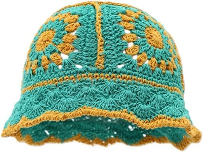 Winter Plush Fuzzy Bucket Hat Flower Fisherman Hats for Women Men Bucket hat