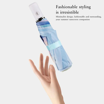 YumSur Compact Travel Umbrella - Windproof, Reinforced Canopy, Tested in 60mph Winds, Strong Reinforced Windproof Umbrella, One Touch Auto Open/Close for Men & Women