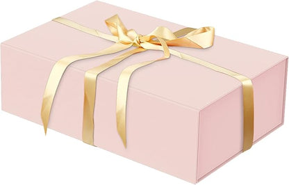 Luxury Large Gift Box 13.8"x9"x4.3" Storage Box Ribbon Magnetic Closure for Luxury Packaging Box for Mother's Day, Birthdays, Bridal Gifts,Weddings
