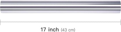 LeZakaa Silver Wrapping Paper Roll - Holographic Iridescent Wrapping Paper for Birthday, Valentine's, Mother's Day, Christmas, Holiday Party - 17 inches x 32.8 Feet (47.23 sq.ft.)