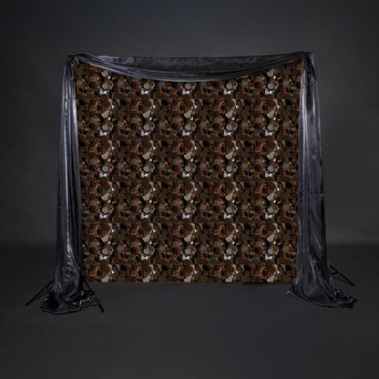 Anderson's Brown Vinyl Floral Sheeting,15 Ft. Parade Float Decoration for Trailers, Parties, Weddings, Proms, Photo Backdrops & Events – Durable Fringe Garland for Indoor/Outdoor Use