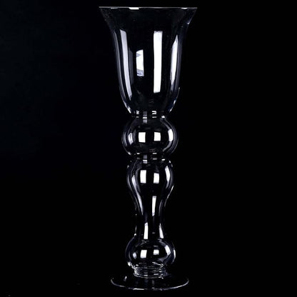 Efavormart 4 Pack | 20'' Pilsner Curved Trumpet Glass Vase