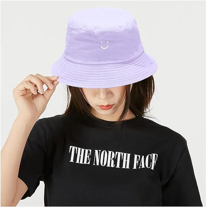 Malaxlx Unisex Bucket Hat Beach Sun Hat Aesthetic Fishing Hat for Men Women Teens, Reversible Double-Side-Wear
