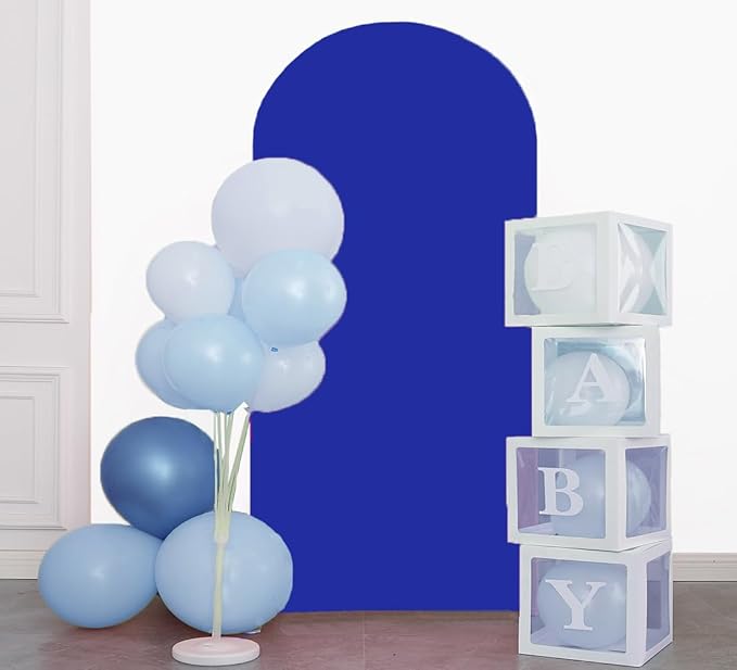 7.2 FT Arch Backdrop Cover, JFDYDM Royal Blue Wedding Arch Cover 7.2 FT, Arch Backdrop Stand Cover, Background Stand Covers for Party Celebration Proposal Birthday