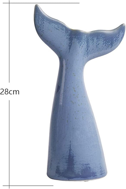 SEINHIJO Ceramic Flower Vase Modern Decor Sculpture Table Centerpiece Statue Home Gifts Arts 11inch