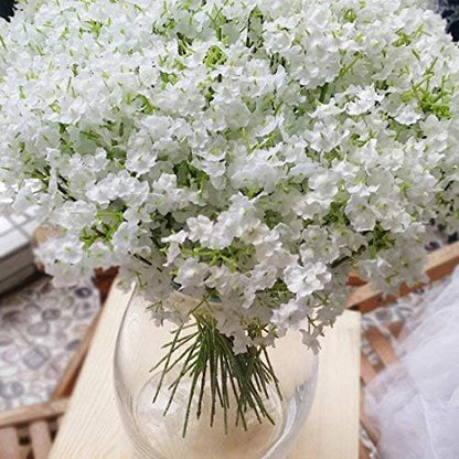 Bringsine Babybreath Gypsophila Wedding Decoration White Artificial Flowers Party Outdoor 40 Pieces/Lot