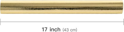 LeZakaa 3D Embossed Floral Foil Gold Wrapping Paper, Vintage Flower Metallic Foil for Birthday Christmas Party Holiday Gift Wrap, for DIY Crafts Scrapbook, Mini Roll 17 inch x 32.8 Ft(Gold)