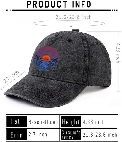 Negi Retro Baseball Cap Denim Hat for Women Female Washed Distressed Adjustable Dad Hats Unconstructed Cotton