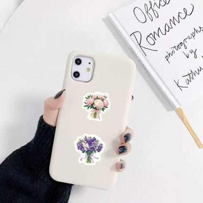 1000 Pcs Flower Stickers for Kids Classroom Boys Girls School Students. 2 Roll 1 Inch Leaf Plant Stickers Bulk .Floral Scrapbook Nature Sticker Packs for Water Bottles Phone Case Laptop
