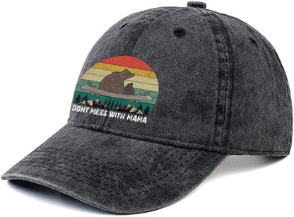 Negi Retro Baseball Cap Denim Hat for Women Female Washed Distressed Adjustable Dad Hats Unconstructed Cotton