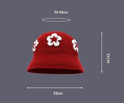 Winter Plush Fuzzy Bucket Hat Flower Fisherman Hats for Women Men Bucket hat