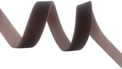 Nylon Brown Velvet Ribbon Single Sided,5/8 Inch X 25Yards Spool