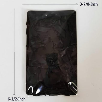 50pcs 1-1/2" Mini Black Satin Ribbon Bows Without Twist Ties for Crafts Gift Wrapping Packing Christmas Decoration (Black)