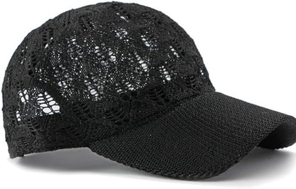 FASHIXD Knit Mesh Baseball Cap for Women - Breathable Summer Trucker Hat